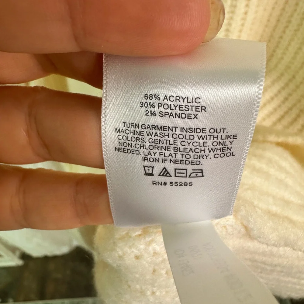 Express Sweater Dress - Ribbed Knit, Long Sleeve, Black, Size M - Picture 16 of 16